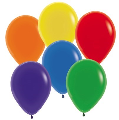 Sempertex 12cm Crystal Assorted Latex Balloons Pack of 50