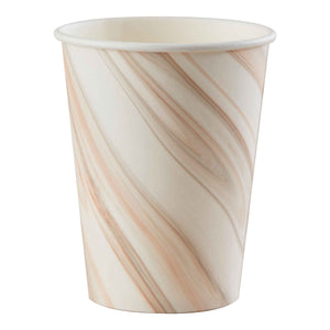 Mix It Up 9oz/266ml Paper Cups Natural Marble Pack of 8