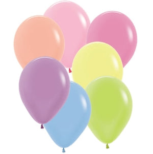 Sempertex 30cm Neon Assorted  Latex Balloons, 25PK Pack of 25