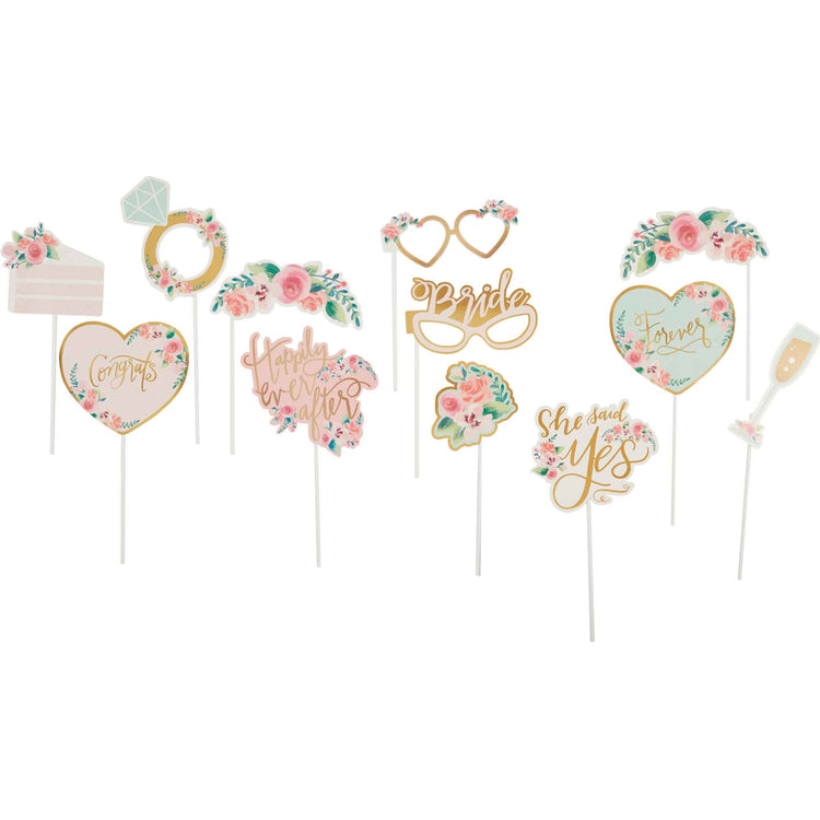 Mint to Be Photo Props - 13 Assorted Props Pack of 13