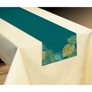 Key West Fabric Table Runner Palm Leaves