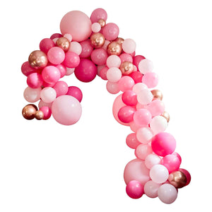 Balloon Arch Large Pink & Rose Gold Pack of 200