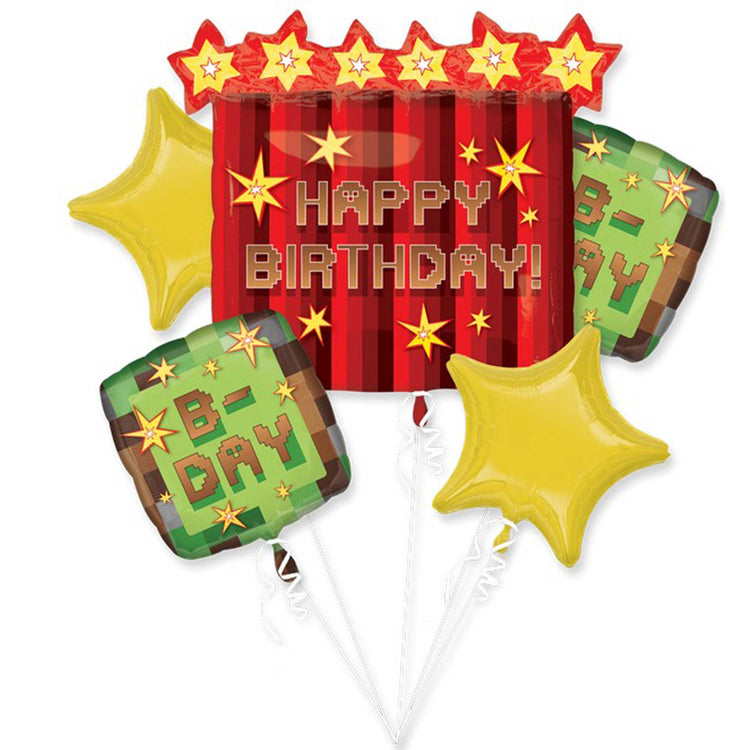 TNT Party Foil Balloon Bouquet Pack of 5