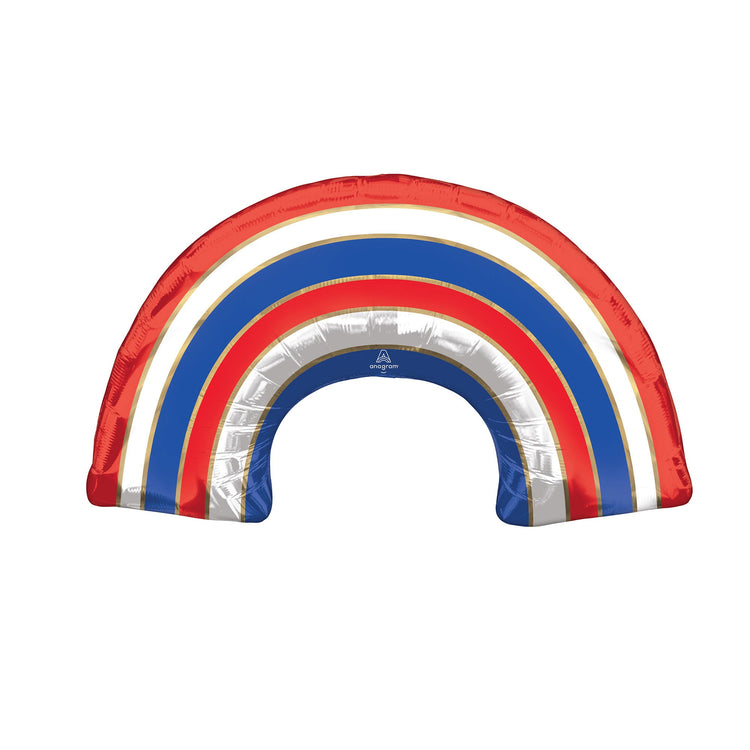 SuperShape Peace Love Unity Red, White & Blue Rainbow P30