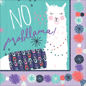 Llama Fun Lunch Napkin Pack of 16