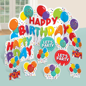 Birthday Celebration Table Decorating Centrepiece Kit Pack of 11