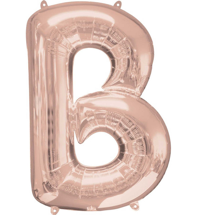 Rose Gold 83cm Letter B Super Shape Balloon