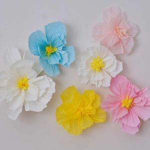 Hello Spring Tissue Paper Flowers Pack of 6