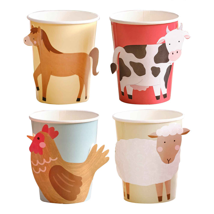 Farm Friends Paper Party Cups