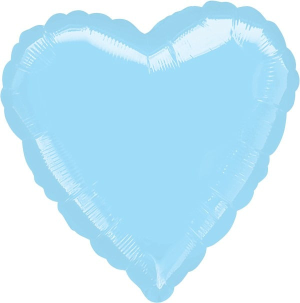 45cm Standard Heart HX Metallic Pearl Pastel Blue S15