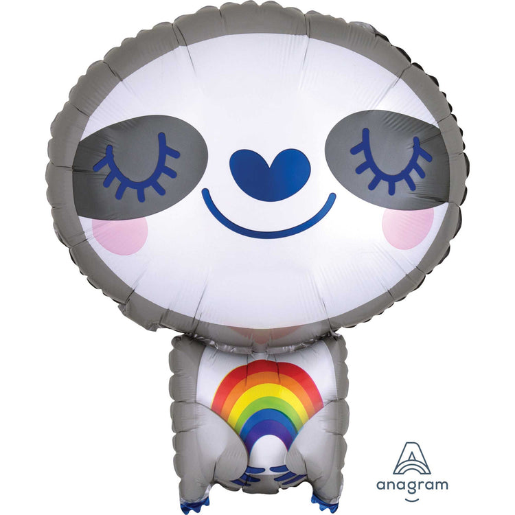 Standard Shape XL Sloth with Rainbow S50