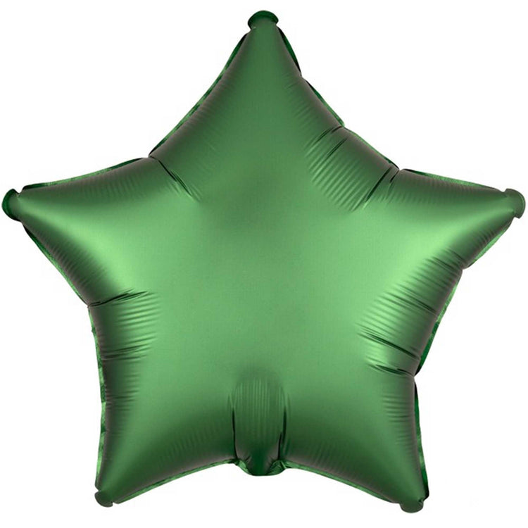 45cm Standard XL Satin Luxe Emerald Star S18