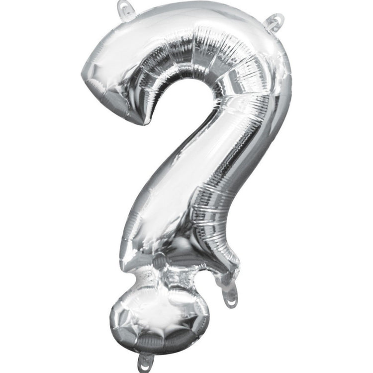 Silver 40cm ? Symbol Balloon