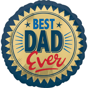 45cm Standard HX Best Dad Ever Gold Stamp S40