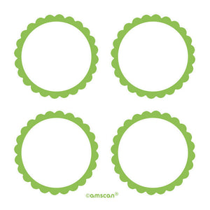 Labels Scalloped - Kiwi Pack of 5