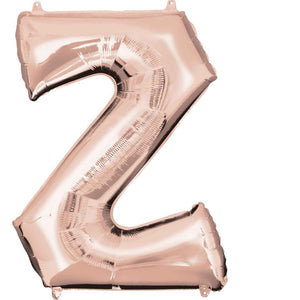 Rose Gold 83cm Letter Z Super Shape Balloon