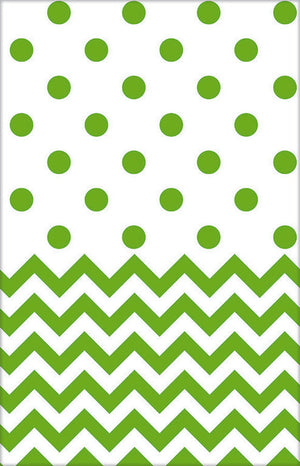 Kiwi Green Chevron Tablecover