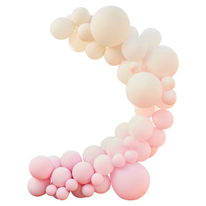 Balloon Arch Pink, Cream & White Pack of 78