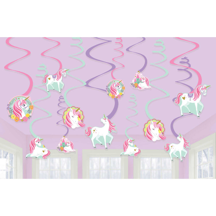 Magical Unicorn Swirl Value Pack of 12