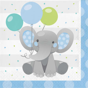 Enchanting Elephant Boy Lunch Napkins Pack of 16