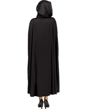 Black Hooded Adult Cape