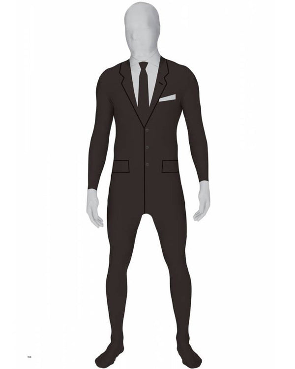 Slenderman Business Suit Morphsuit Mens Costume