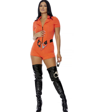Booked Inmate Womens Costume