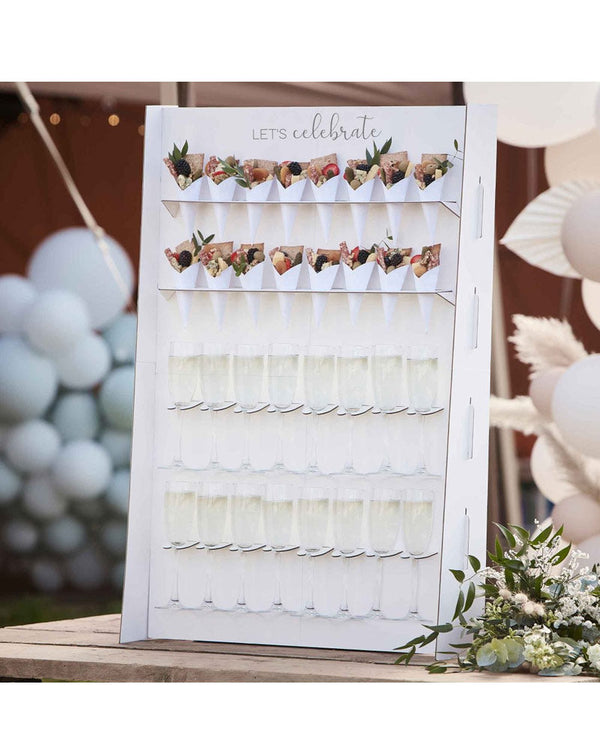 Botanical Wedding Grazing Stand Card Canape Wall