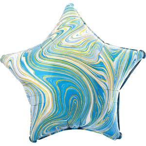 45cm Standard XL Marblez Blue Star S18