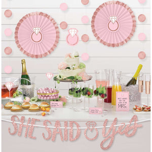 Blush Wedding Buffet Decorating Kit