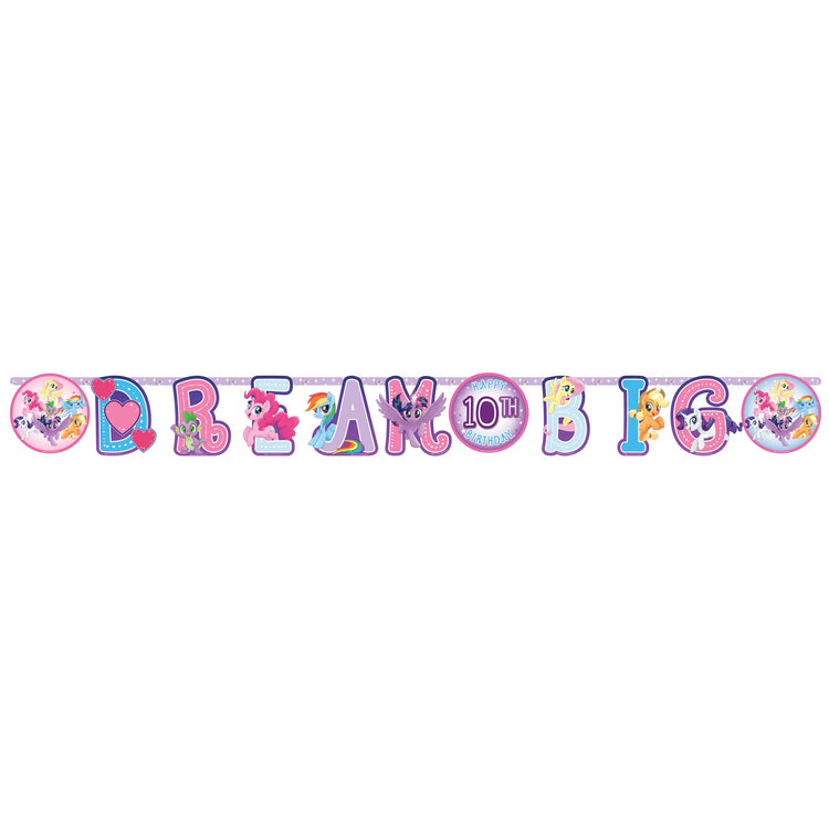 My Little Pony Friendship Adventure Add an Age Jumbo Letter Banner 2.5m