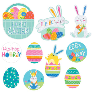 Easter Mini Glitter Cutouts Pack of 10