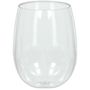 Clear Premium Stemless Wine Glasses 354ml Pack of 8