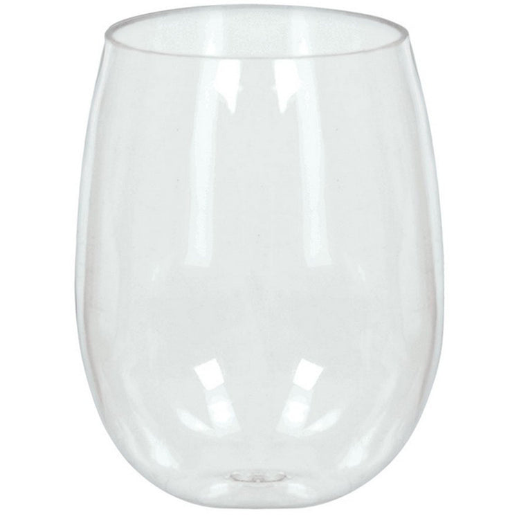 Clear Premium Stemless Wine Glasses 354ml Pack of 8