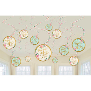 Mint to Be Hanging Spiral Decorations Value Pack Pack of 12