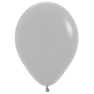 Sempertex 30cm Fashion Grey Latex Balloons 081, 100PK Pack of 100