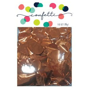 Confetti Circles Metallic Orange 2cm Foil 28g