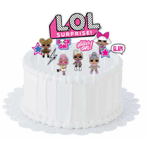 LOL Surprise Together 4EVA Cake Topper Kit Pack of 12