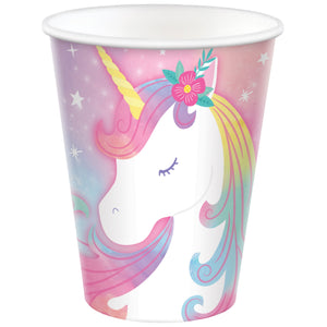 Enchanted Unicorn 9oz / 266ml Paper Cups Pack of 8