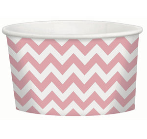 Chevron 280ml Treat Cups New Pink Pack of 20