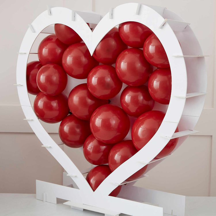 You and Me Heart Shaped Balloon Mosaic Stand