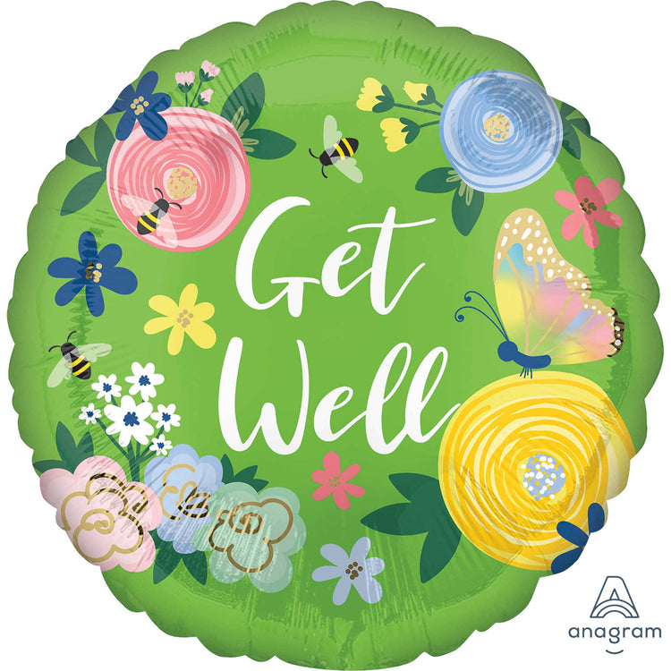 45cm Standard HX Get Well Floral Garden S40