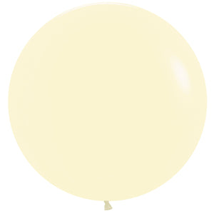 Sempertex 60cm Pastel Matte Yellow Latex Balloons 620, 3PK Pack of 3