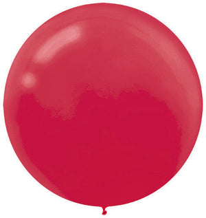 Apple Red 60cm Latex Balloons Pack of 4