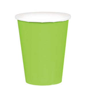 Kiwi Green 266ml Paper Cups Pack of 20