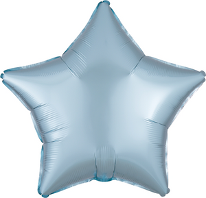 45cm Standard XL Satin Luxe Pastel Blue Star S18