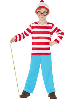 Classic Wheres Wally Boys Costume
