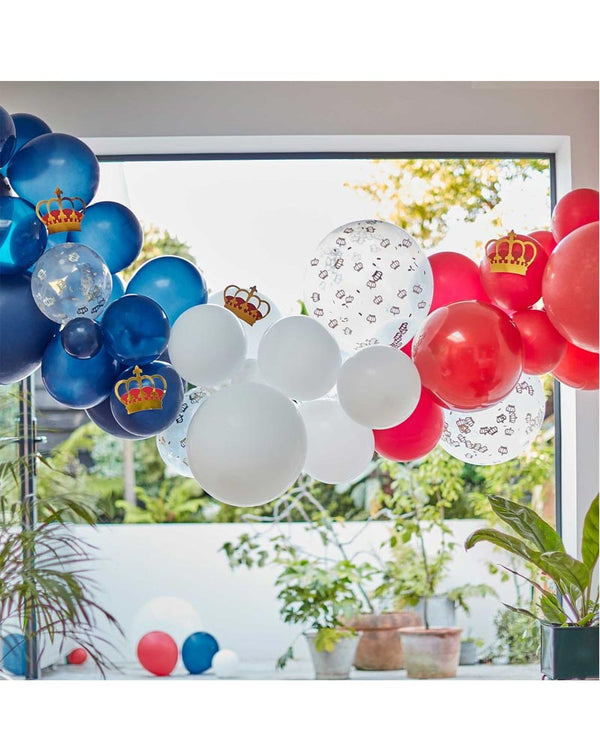 Coronation Party Balloon Arch Decoration