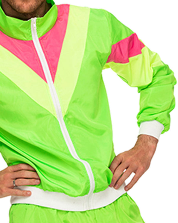 80s Neon Tracksuit Mens Costume