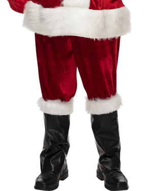 Classic Velour Santa Suit Mens Plus Size Christmas Costume